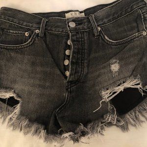 Free People Jean Shorts